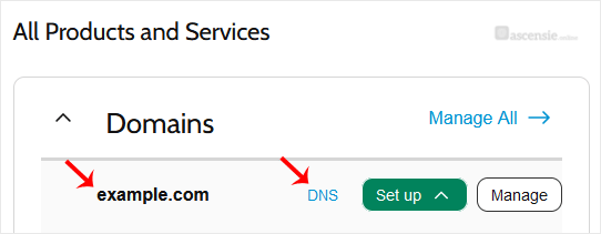 DNS beheren in 123-Reg